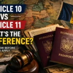 Article 10 vs Article 11 Romanian citizenship